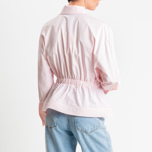 Haveone-Camicia elastico in vita - rosa