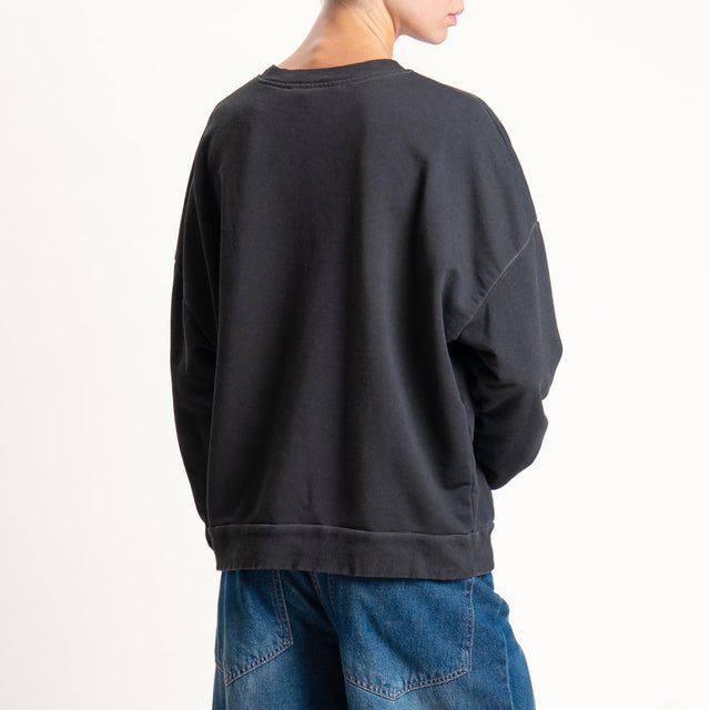 Haveone-Felpa stampa aquila - grigio
