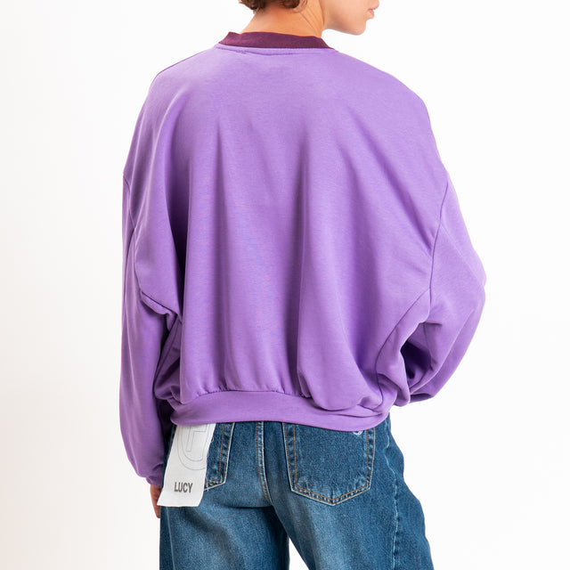Haveone-Felpa con stampa - viola/prugna