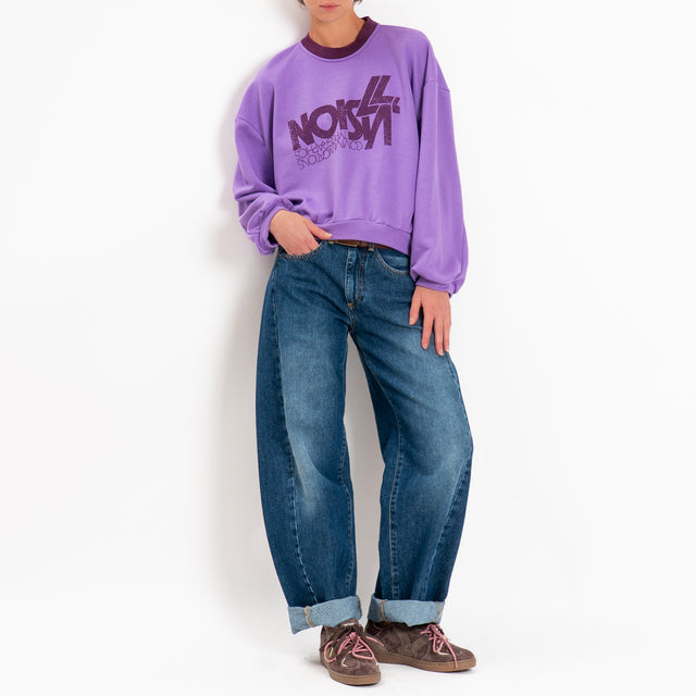 Haveone-Felpa con stampa - viola/prugna