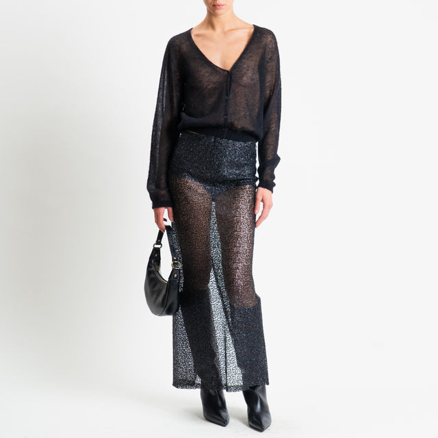 Haveone-Gonna paillettes - nero