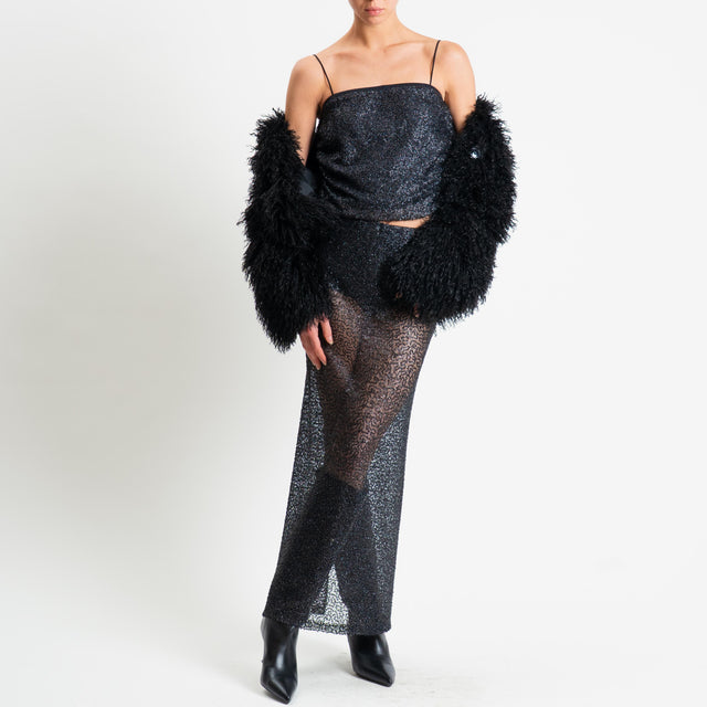 Haveone-Top paillettes - nero