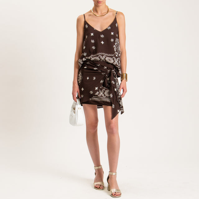 Haveone-Top fantasia bretelle regolabili - moro/latte