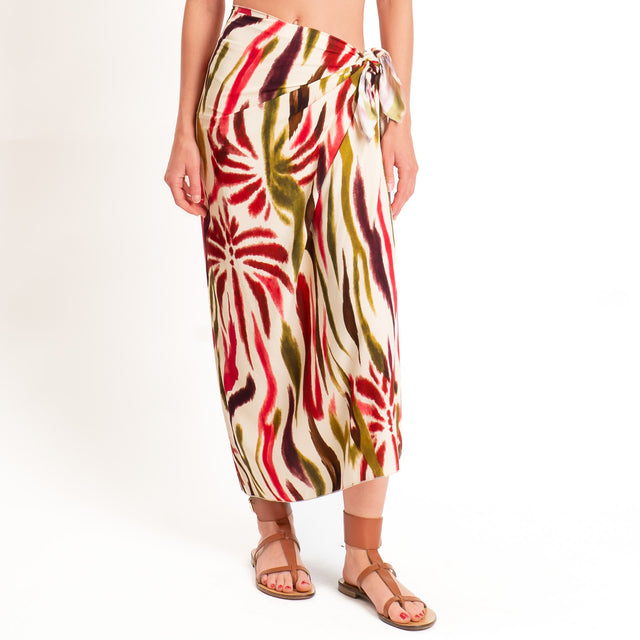 Haveone-Gonna pareo fantasia tie dye - burro/olio/india