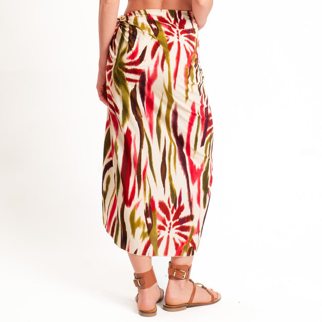 Haveone-Gonna pareo fantasia tie dye - burro/olio/india