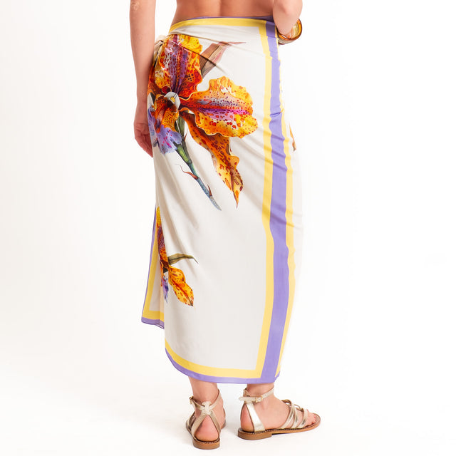 Haveone-Gonna pareo fantasia - arancio/burro/yellow