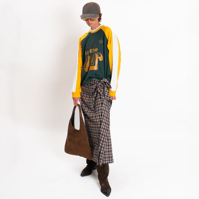 Haveone-Gonna pareo fantasia check - moro/celeste/olio