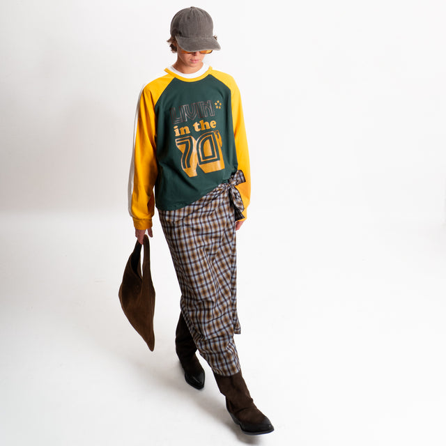 Haveone-Gonna pareo fantasia check - moro/celeste/olio