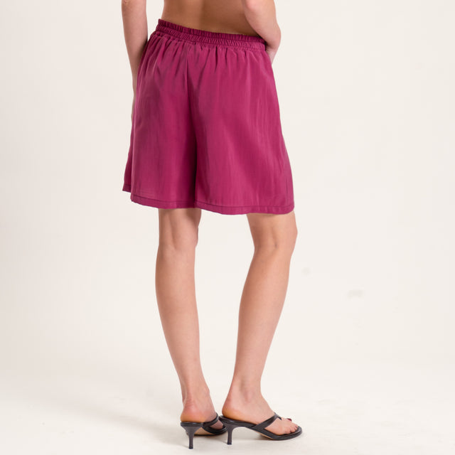 Haveone-Completo top e shorts tessuto modal - vino
