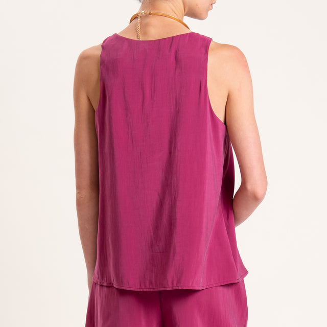 Haveone-Completo top e shorts tessuto modal - vino