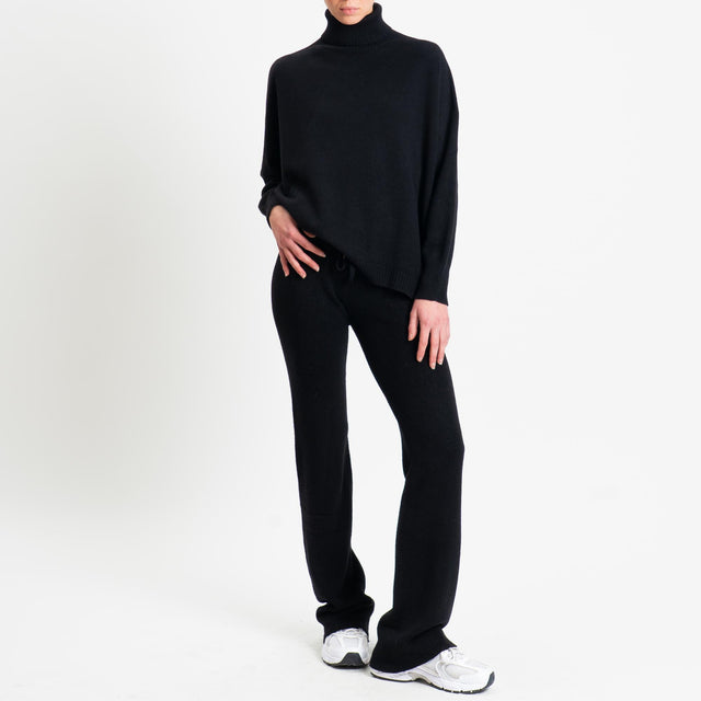 Haveone-Completo maglia e pantalone - nero