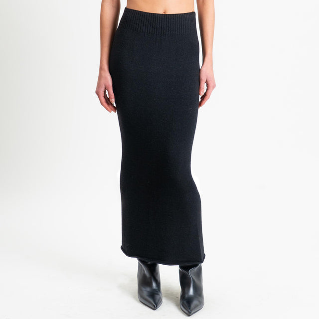 Haveone-Completo maglia e gonna - nero