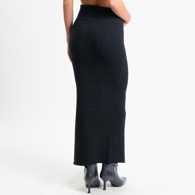 Haveone-Completo maglia e gonna - nero