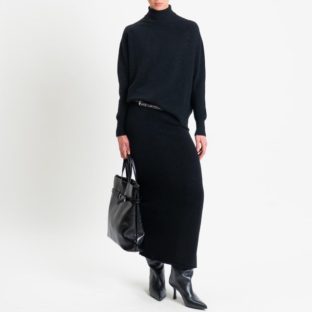 Haveone-Completo maglia e gonna - nero