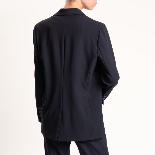Haveone-Giacca over un bottone - nero