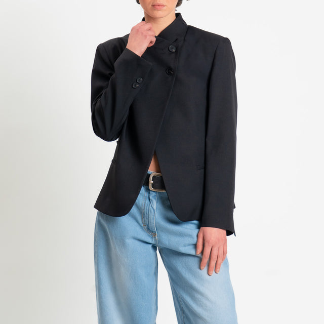 Haveone- Giacca asimmetrica - nero
