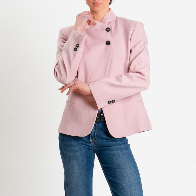 Haveone- Giacca asimmetrica - rosa