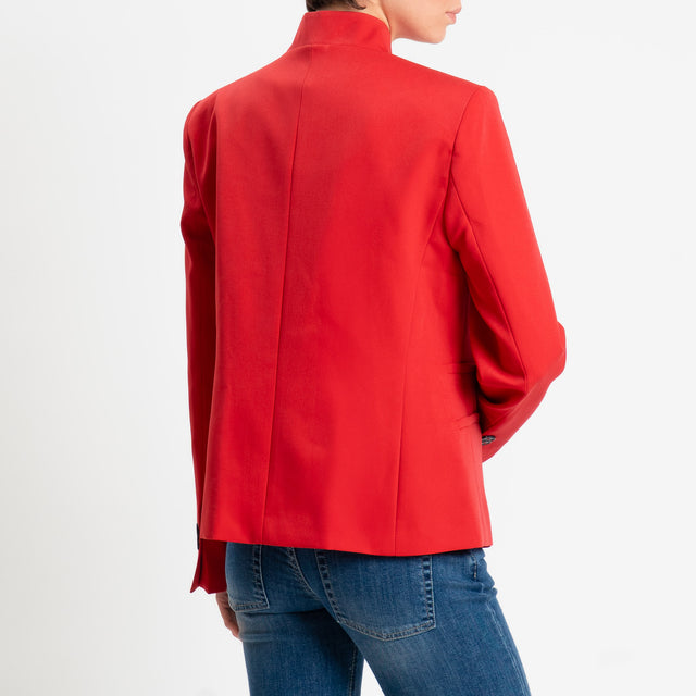 Haveone- Giacca asimmetrica - rosso