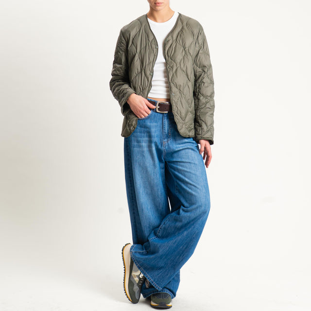Haveone- Giacca trapuntata 100 grammi - militare