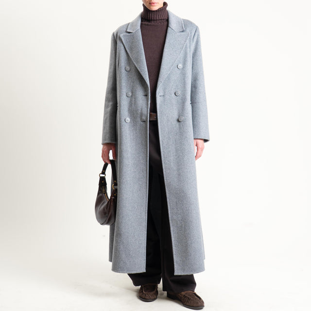 Haveone-Cappotto hand made doppiopetto misto lana - grigio
