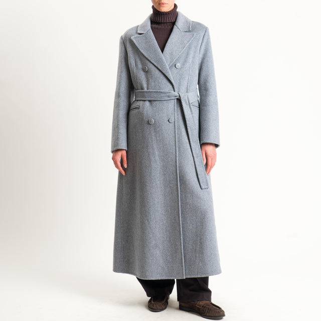 Haveone-Cappotto hand made doppiopetto misto lana - grigio
