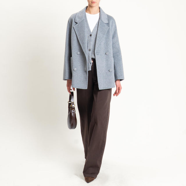 Haveone-Giacca cappotto doppiopetto hand made - grigio