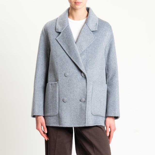 Haveone-Giacca cappotto doppiopetto hand made - grigio