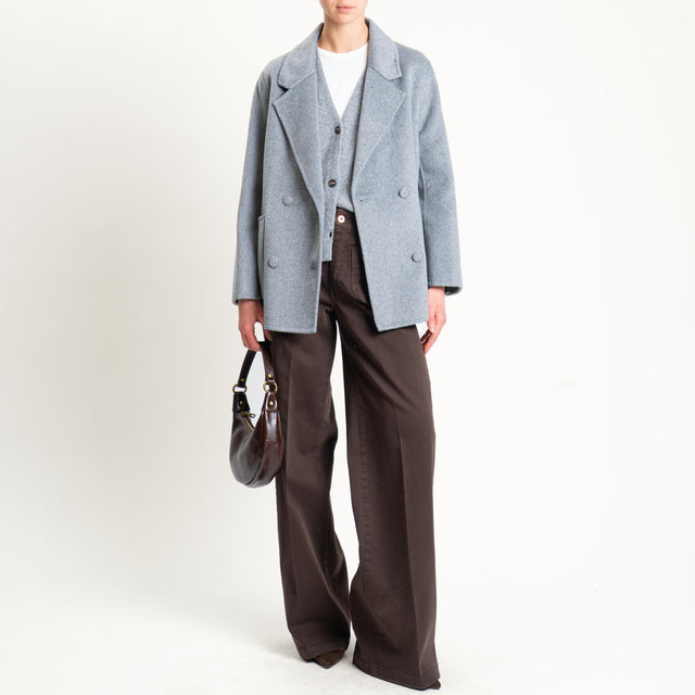 Haveone-Giacca cappotto doppiopetto hand made - grigio