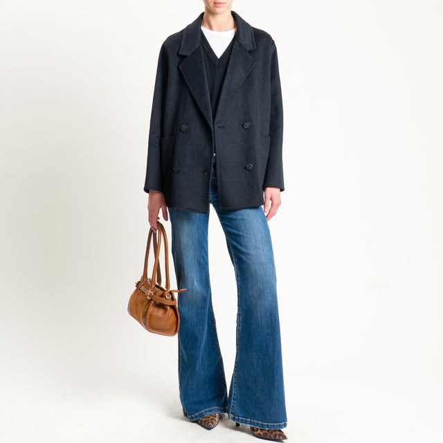 Haveone-Giacca cappotto doppiopetto hand made - nero