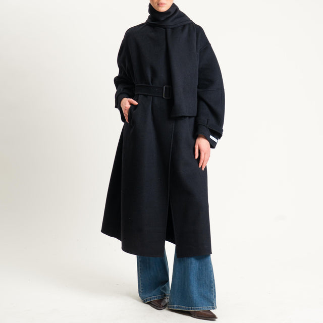 Haveone-Cappotto hand made misto lana - nero