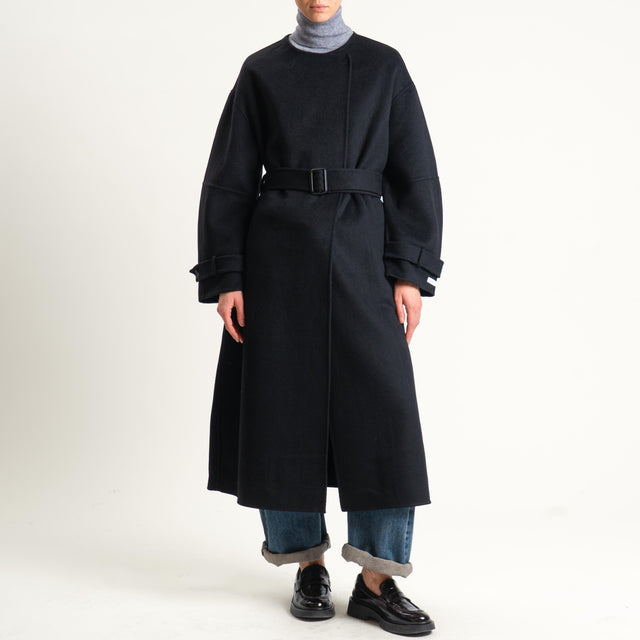 Haveone-Cappotto hand made misto lana - nero