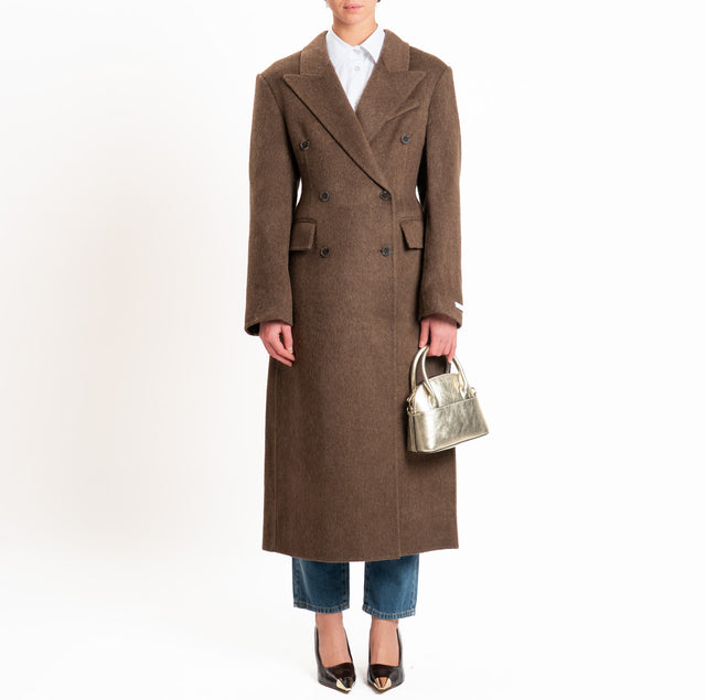 Haveone-Cappotto HAND MADE MISTO LANA doppiopetto - moro