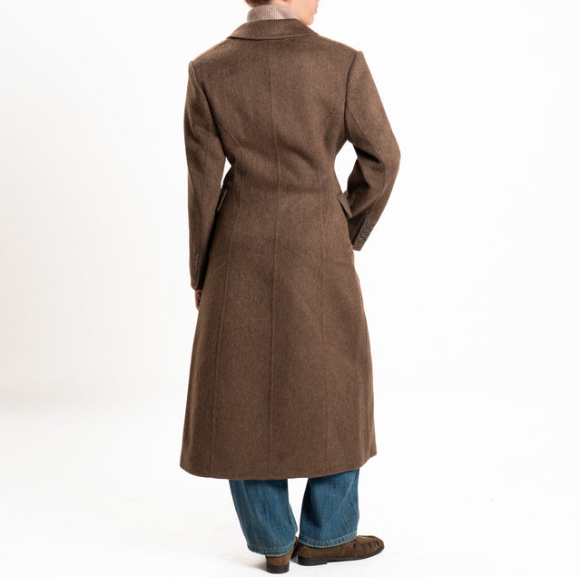 Haveone-Cappotto HAND MADE MISTO LANA doppiopetto - moro