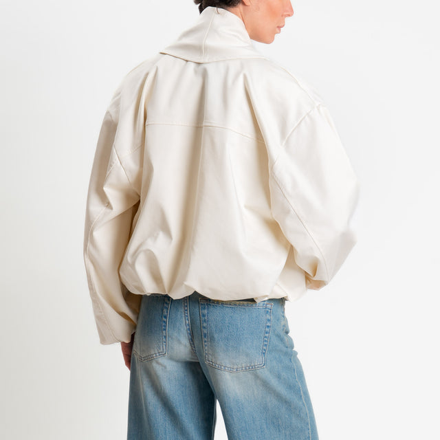 Haveone-Bomber con chiusura asimmetrica - latte