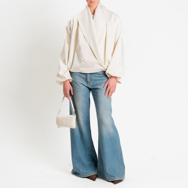 Haveone-Bomber con chiusura asimmetrica - latte