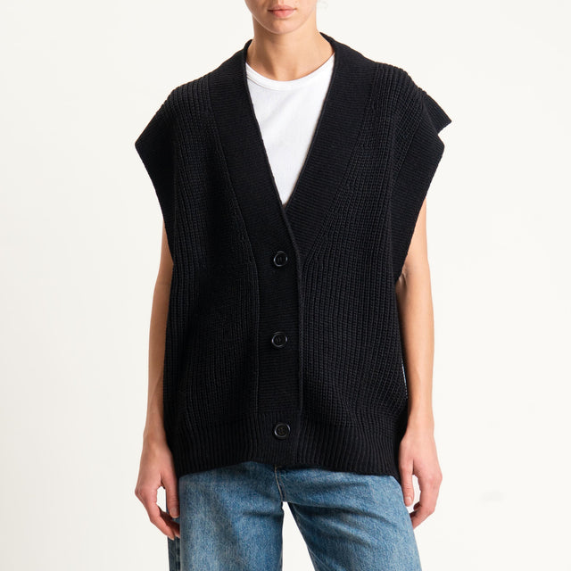 Haveone-Gilet over coste inglesi - nero