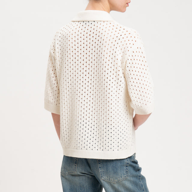 Polo Haveone Perforado - Leche