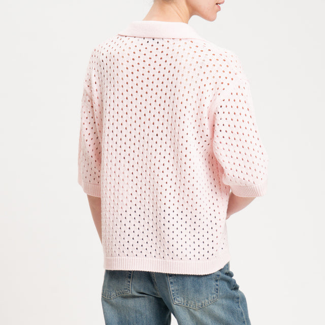 Polo Haveone Perforado - Rosa