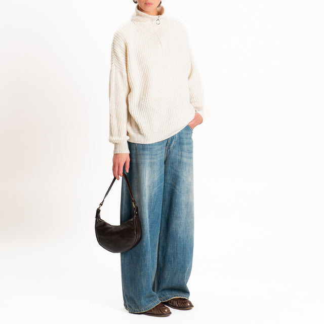 Haveone-Maglia jumper misto lana - panna