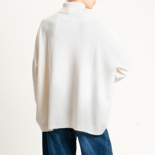 Haveone-Maglia scatola collo alto - burro