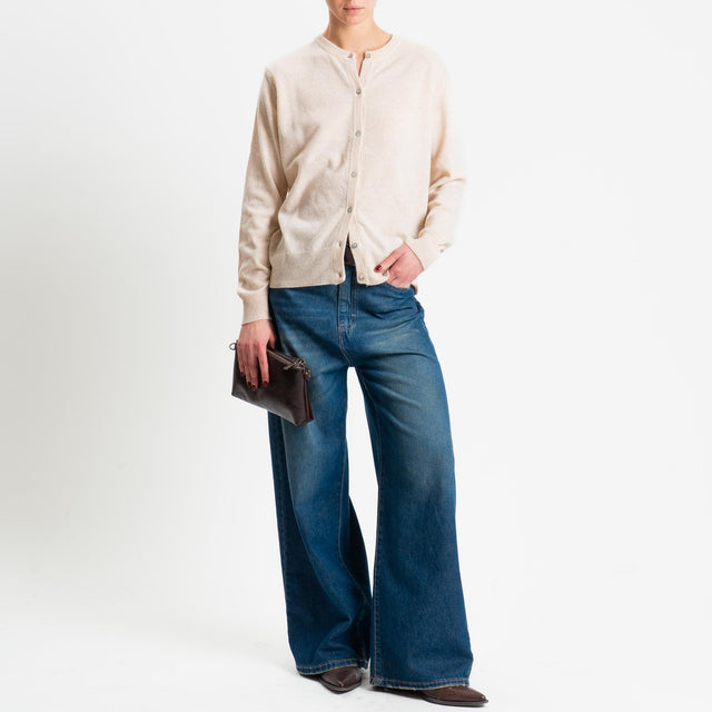 Haveone-Cardigan rebecchina misto lana - beige