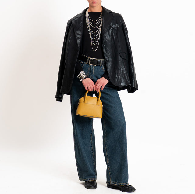 Haveone-T-shirt modal scollo barca - nero
