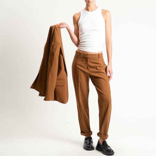 Haveone-Pantalone slim fit - cuoio