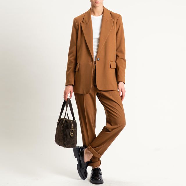 Haveone-Pantalone slim fit - cuoio