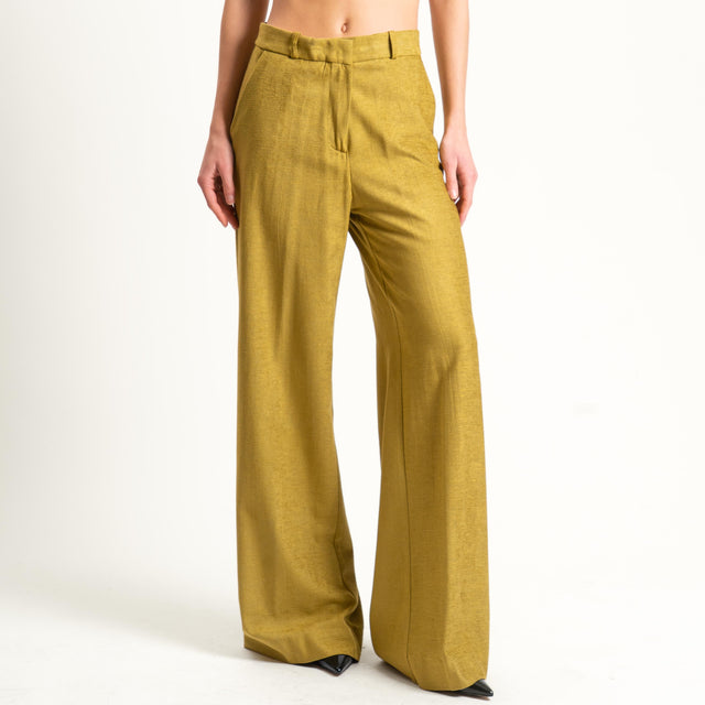 Haveone-Pantalone palazzo ciniglia - olio