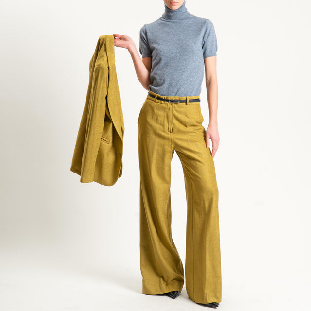 Haveone-Pantalone palazzo ciniglia - olio