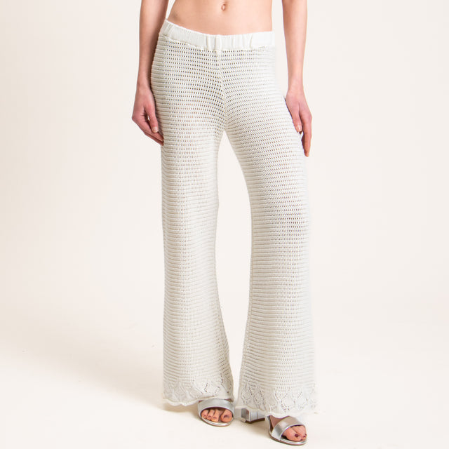 Haveone-Pantalone crochet - Bianco