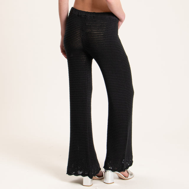 Haveone-Pantalone crochet - Nero