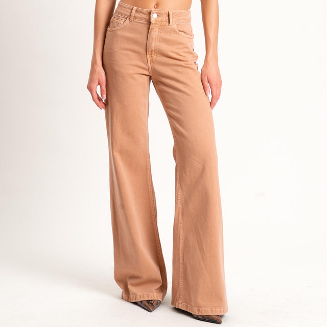 Haveone-Pantalone TOKYO wide leg - miele
