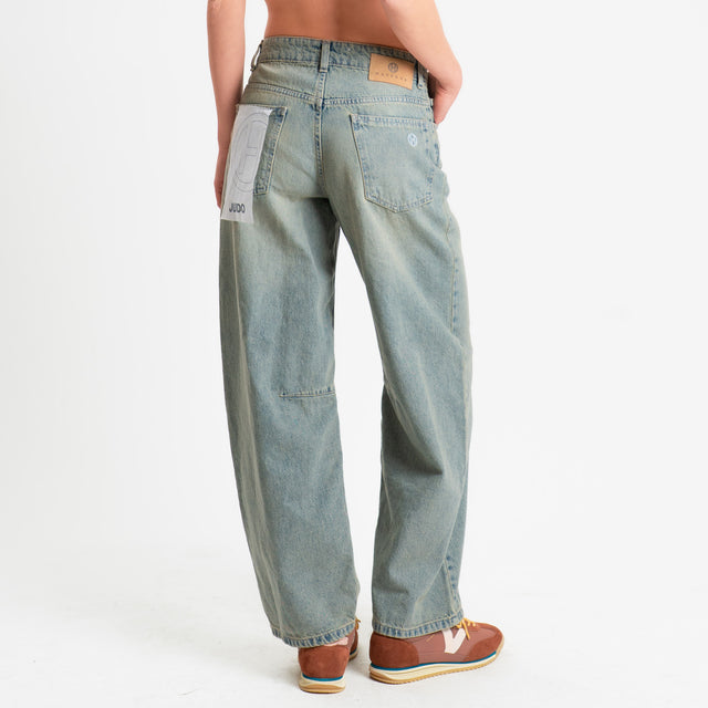Haveone-Jeans JUDO barrel lavaggio al tè - denim